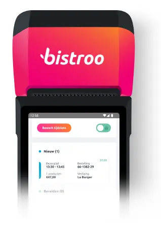 Bistroo POS device handheld